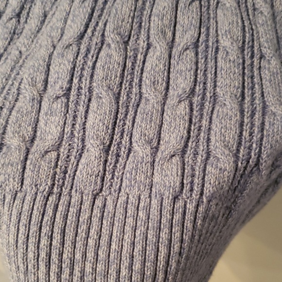 St John's Bay Blue Cable Knit Sweater - Picture 3 of 6